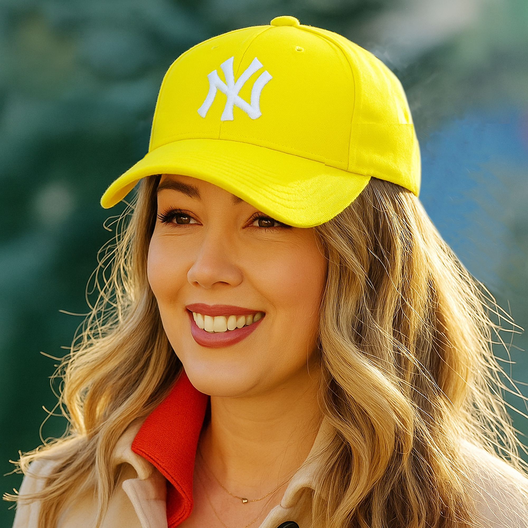 Boné New York Amarelo Feminino