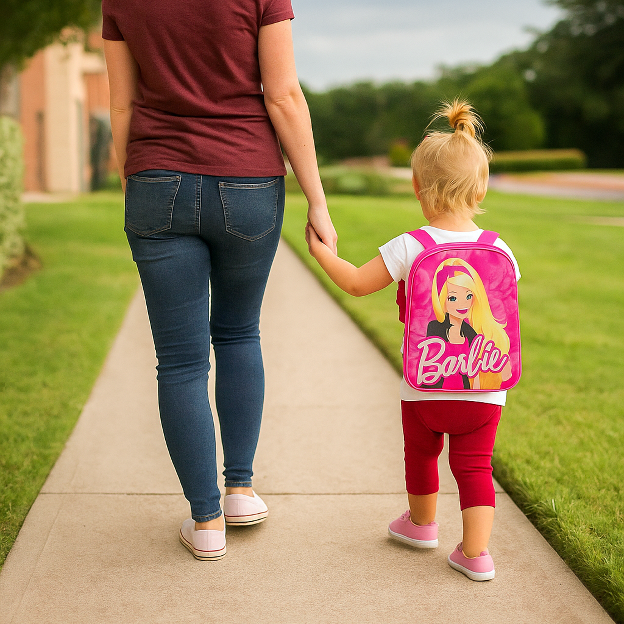 Primeira mochila?  Cores e o personagem que ela ama!